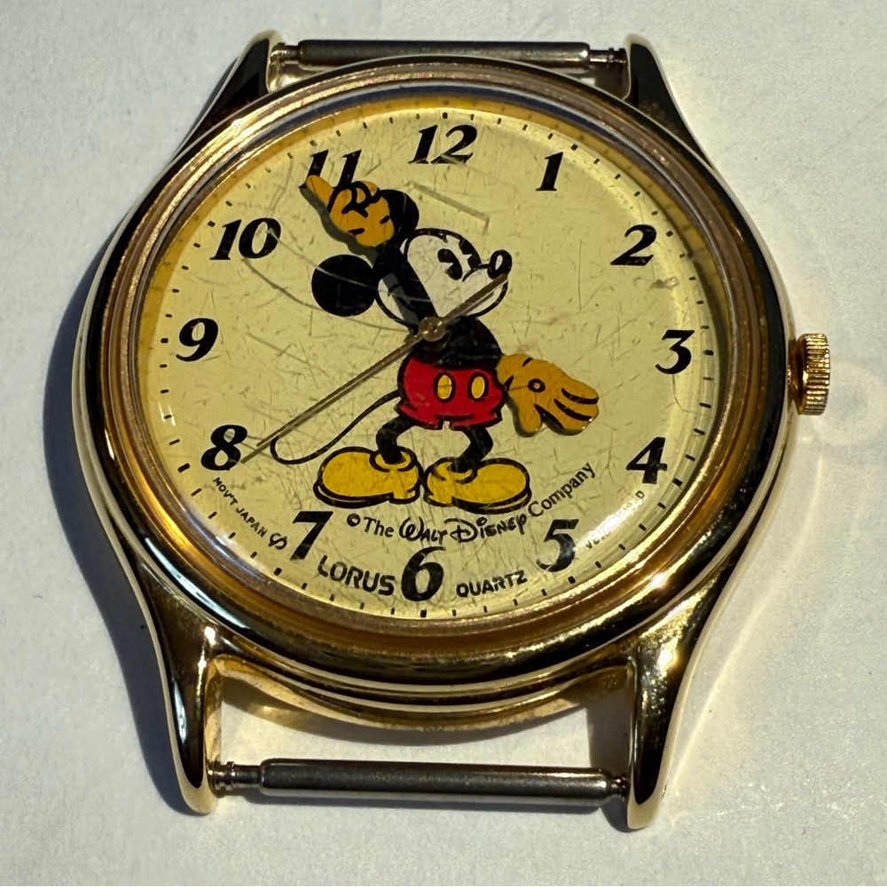 Disney Gold Mickey Mouse Kids Watch